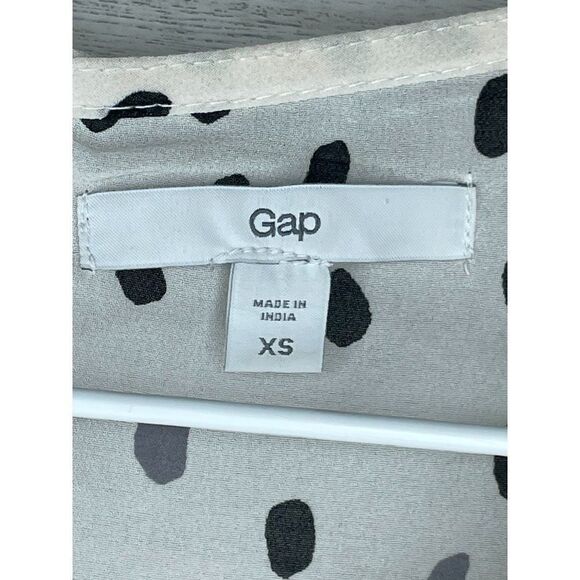 GAP Black & White Speckled Ruffle Tank Top Size XS - Picture 4 of 7